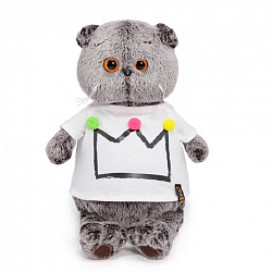 Мягкая игрушка Басик в футболке с короной, 30см (Ks30-175)