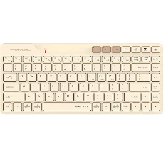 Клавиатура БП A4TECH Fstyler FBK26C AS бежевый