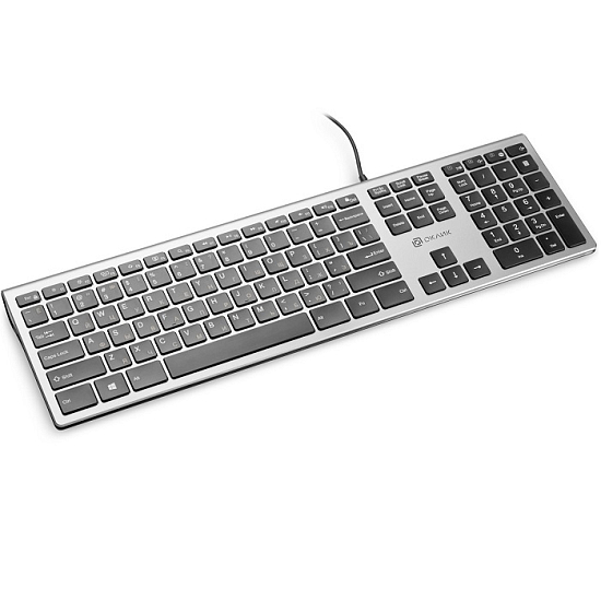 Клавиатура БП OKLICK 890S серый, USB