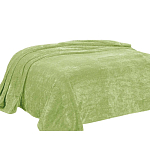 Плед 240*200 велсофт "Коса" ЭлитаЛюкс, салатовый