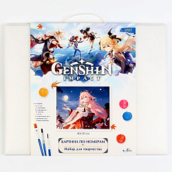 Картина по номерам. Геншин «Яэ Мико» 40 × 50 см