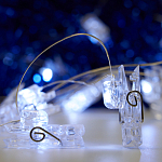 Гирлянда "Нить - с насадками" 1.8 м, «Прищепки», IP20, FERON