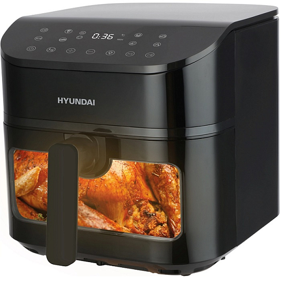 Аэрогриль Hyundai HYF-5458 1750Вт черный/черный