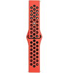 Универсальный силиконовый ремешок NIKE 20-22mm, чёрно-красный