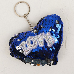 Брелок «Сердце», пайетки, цвета МИКС