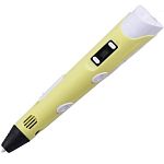 Ручка 3D CACTUS CS-3D-PEN-A-YL PLA ABS LCD желтые (Уценка)