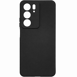 Задняя накладка ZIBELINO Soft Matte для Realme C75 4G (черный) с микрофиброй