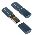USB 64Gb Silicon Power LuxMini 720  темно синий