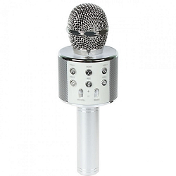 Микрофон БП Караоке WS-858/C-335 серебро