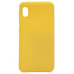 Задняя накладка SILICONE case Soft Matte для Samsung A10 жёлтый