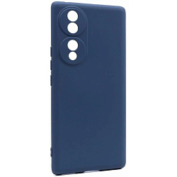 Силиконовый чехол SILICONE COVER для Honor 70 темно-синий