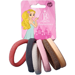 Резинка для волос "Синди" (набор 6 шт) проблеск пастель, 4 см, микс 7908677