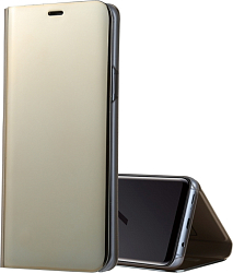 Чехол футляр-книга FAISON для SAMSUNG Galaxy A6 (2018), MIRROR, золотой
