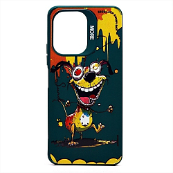 Задняя накладка SC335 для Xiaomi Redmi 13C 4G/Poco C65  (собака) (dark green) (232957)