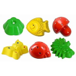 Песочный набор "Лесная полянка" (в сетке, 6 дет.) 9365