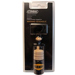 Ароматизатор CONTEX ORG WARNING SEXOHOLIC аромат ванили, флакон с деревянной крышкой (блистер)