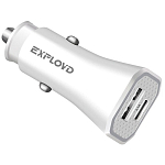 Авто ЗУ 1USB1/1Type-C 3A EXPLOYD EX-Z-1200, RAY, белый