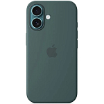 Силиконовый чехол SILICONE CASE MagSafe для iPhone 16 (4. Acua) (с АНИМАЦИЕЙ)