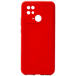 Задняя накладка SILICONE COVER для Xiaomi Redmi 10C красный