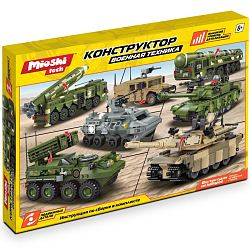 Конструктор Mioshi Tech "Военная техника: Бронетранспортер с ракетной установкой" (283 дет., 19 см)