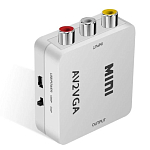 Мини-видеоконвертер 1080P RCA AV на VGA, видеопреобразователь с 3,5 мм аудио AV2VGA / CVBS + преобразователь Аудио на ПК HDTV
