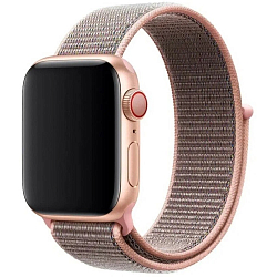 Нейлоновый ремешок  MOBIS для Apple Watch 42mm Розовый с серым