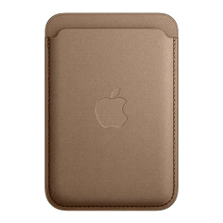 Кошелек для карт FineWoven Wallet Taupe iPh 12 - 16 Pro Max (Анимация NFC Clear) с лого