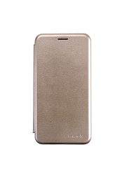 Чехол футляр-книга FAISON для SAMSUNG Galaxy A60, PREMIUM, экокожа, золотой