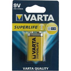 Элемент питания VARTA 6F22 SUPERLIFE BL-1 (10)