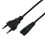 Кабель питания 1.0м 2pin C7 техпак (180525)