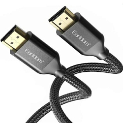 Кабель HDMI <--> HDMI  3.0м EARLDOM ET-W26, тканевая оплетка, черный
