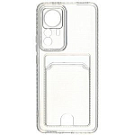 Задняя накладка ZIBELINO Silicone Card Holder для Xiaomi Redmi Note 8 Pro (прозрачный) защита камеры