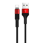Кабель USB <--> Lightning  1.0м BOROFONE BX21 Outstanding, красный