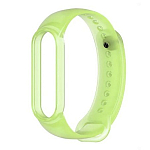Силиконовый ремешок STR для XIAOMI MI Band 5/6/7 прозрачно-зеленый