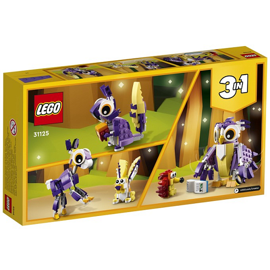 Конструктор LEGO Creator 31125 Удивительные лесные обитатели