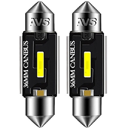 Лампа светодиодная AVS SV051 T11/белый/ (SV8,5) series PRO light CANBUS CSP 1860 36мм 12-24V., блистер 2 шт