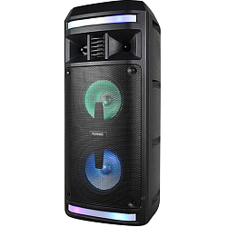 Колонка портативная FUMIKO SAMPLE подсветка микрофон и пульт черная