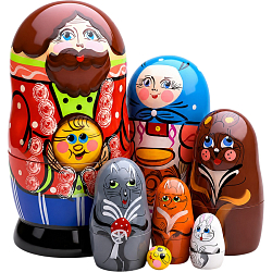 Матрешка «Колобок» 7 персон