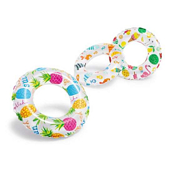 Надувной круг 51см INTEX, 3-6 лет, 3 вида, 59230