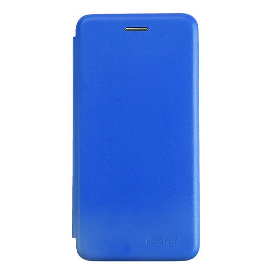 Чехол футляр-книга FAISON для HUAWEI Honor 10i, PREMIUM, экокожа, синий
