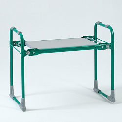 Скамейка-Перевертыш садовая складная 56х30х42,5 см, зелёная, макс. нагр. 100 кг, с мягким 5986014