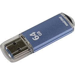 USB 64Gb SMARTBUY V-Cut синий