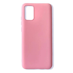 Задняя накладка SILICONE COVER Soft Matte для Samsung Galaxy A02 розовый