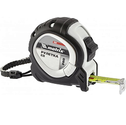 Рулетка Neon, 3 м x 16 мм MATRIX, обрезиненный корпус, 3 фиксации, PRO//32590