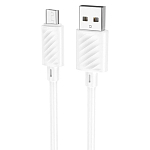 Кабель USB <--> microUSB  1.0м HOCO X88 Gratified, белый