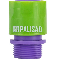 Соединитель пластмассовый быстросъемный, внешняя резьба 3/4"// Palisad 66175
