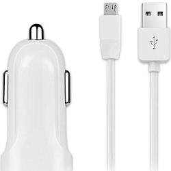 Авто ЗУ 1USB 1.5A NONAME FZ2mW, microUSB, белый
