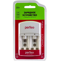 Зарядное устройство PERFEO PF-VN-421 Ni-MH/CD, 220V, 4 слота, AA/AAA/9V, таймер