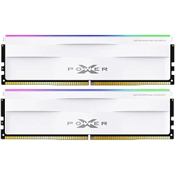 Оперативная память DDR5 32Gb (2x16Gb) SILICONE POWER XPOWER Zenith 6000МГц White (SP032GXLWU600FDH)