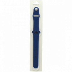 Силиконовый ремешoк MOBI для Apple Watch 42/44mm синий (020) (L)